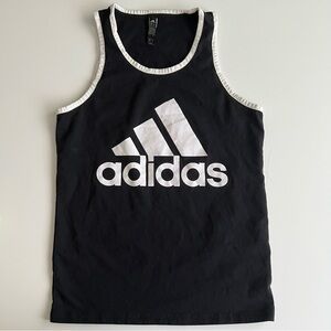 Adidas men's cotton tank top, black, small